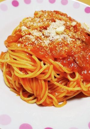 Wソースのミートナポリタンパスタ-レシピのメイン写真