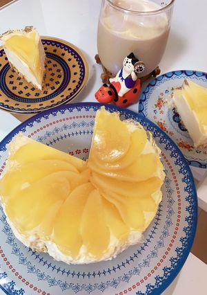 塩麹の桃レアチーズケーキ-レシピのメイン写真