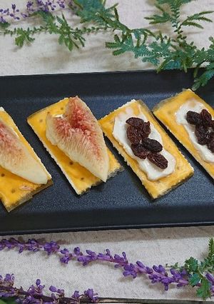カナッペ いちじく レーズン-レシピのメイン写真