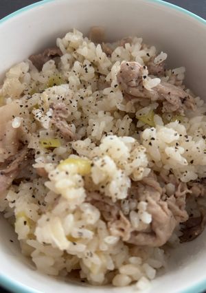 豚ネギ塩混ぜご飯-レシピのメイン写真