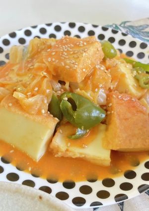 野菜と厚揚げのコチュマヨ和え-レシピのメイン写真