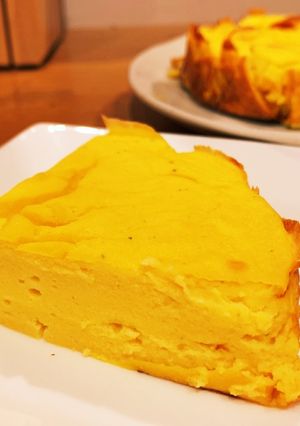 水っぽいかぼちゃの豆腐チーズケーキ-レシピのメイン写真