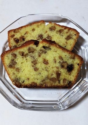 強力粉でパウンドケーキ くるみ入り-レシピのメイン写真