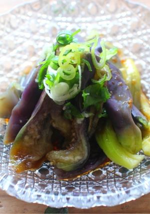 mレンジDE蒸し茄子の生姜醤油がけ-レシピのメイン写真