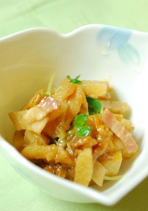 柿を調味料代わりに..きんぴら編（長芋）-レシピのメイン写真