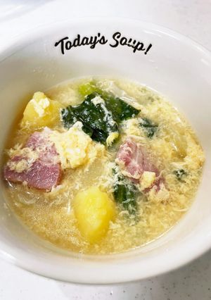 コンソメ卵スープ-レシピのメイン写真