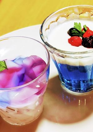 簡単♪本格☆バタフライピーゼリー-レシピのメイン写真