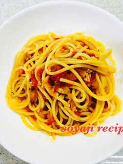 自家製トマトソースでパスタ-レシピのメイン写真