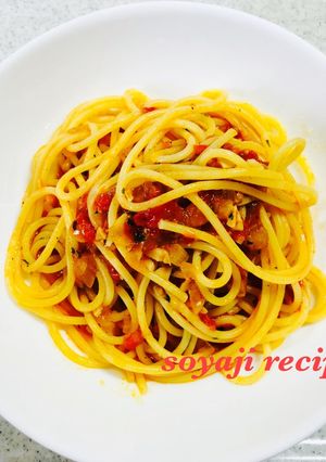 自家製トマトソースでパスタ-レシピのメイン写真