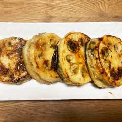 รูปของ リメイク♪餃子の餡を使ってはさみ焼き♪