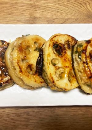 リメイク♪餃子の餡を使ってはさみ焼き♪-レシピのメイン写真