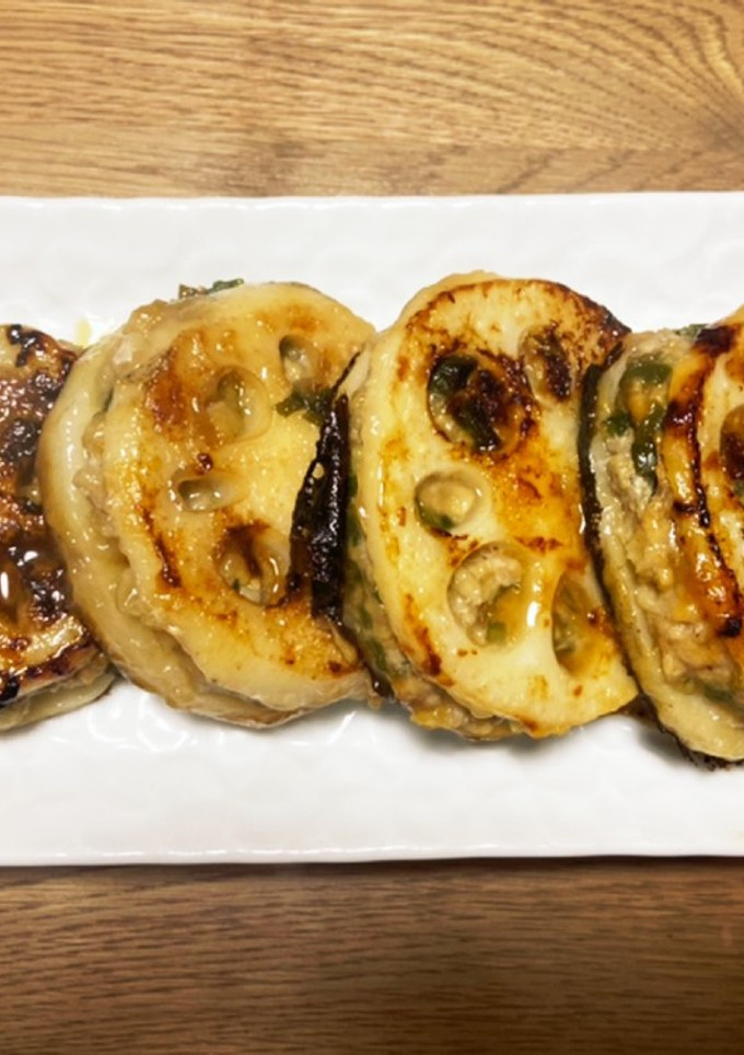 リメイク♪餃子の餡を使ってはさみ焼き♪-レシピのメイン写真