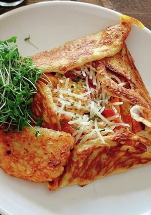 蕎麦粉のガレットの生地-レシピのメイン写真