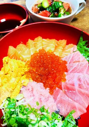 特別な日のご馳走!☆豪華すぎ海鮮丼☆-レシピのメイン写真