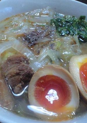 110簡単　コラーゲンたっぷりラーメン-レシピのメイン写真
