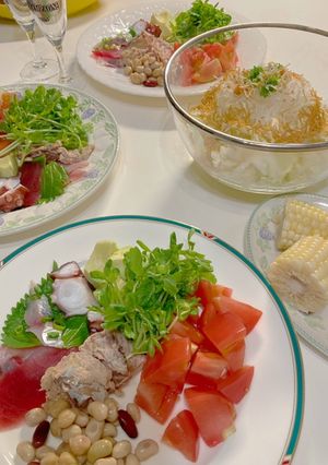 休日のカンタンごちそうサラダ2品-レシピのメイン写真