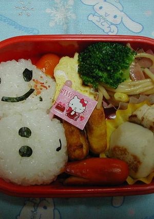 雪だるまのお弁当-レシピのメイン写真