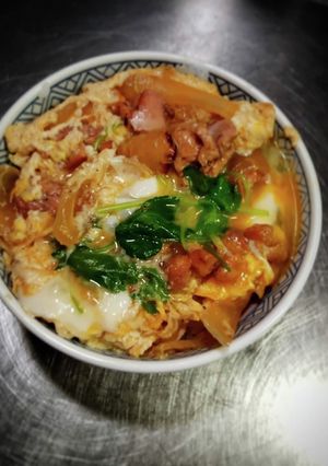 炙り鶏の親子丼ヾ❨(@≧↺≦@)❩ノ-レシピのメイン写真