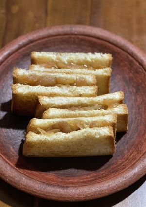 煮りんごとクリームチーズのホットサンド♪-レシピのメイン写真