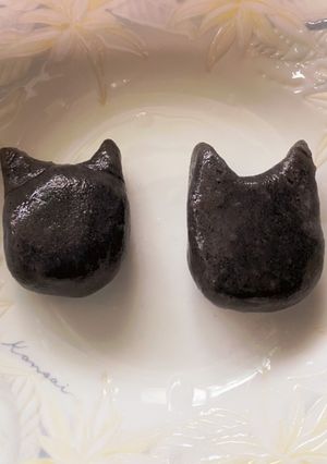 黒ネコ団子　白玉粉で-レシピのメイン写真