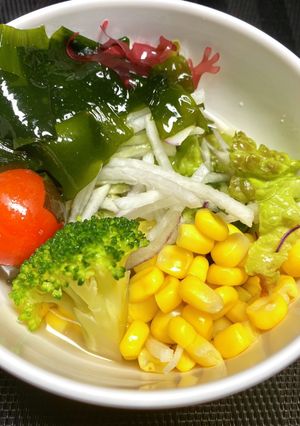 スープで食べるサラダ-レシピのメイン写真