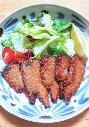 日清「ラク揚げパン粉」でカツオのフライ-レシピのメイン写真