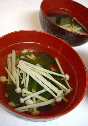 シンプル♪えのきだけのお吸い物-レシピのメイン写真