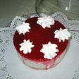 ハスカップゼリーのチーズケーキ