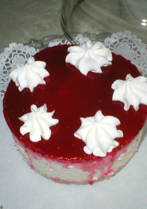 ハスカップゼリーのチーズケーキ-レシピのメイン写真