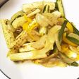 冷凍イカと彩り野菜のカレー炒め