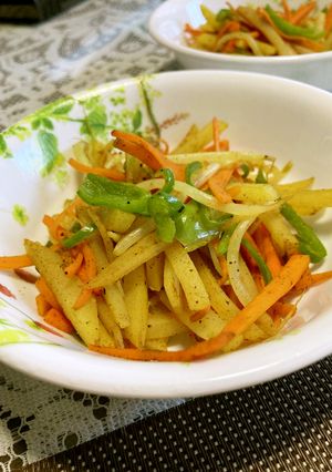 じゃがいもと人参のカレーきんぴら-レシピのメイン写真