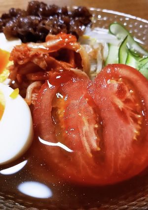 盛岡冷麺　焼き肉のせてボリュームアップ-レシピのメイン写真