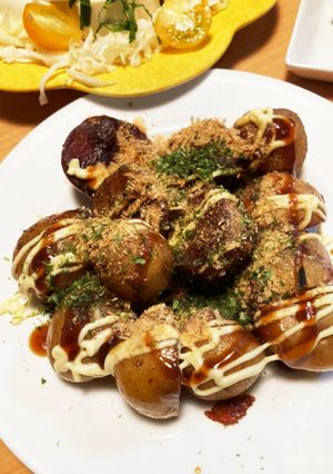 ビールにもおやつにも！たこ焼き風ポテト♪-レシピのメイン写真