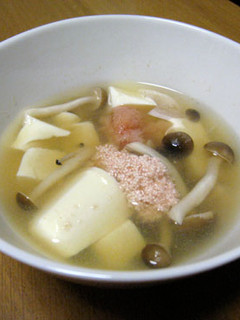 明太子と豆腐のスープ-レシピのメイン写真
