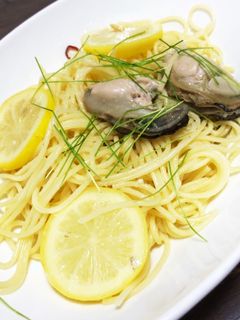 塩レモン牡蠣パスタ-レシピのメイン写真