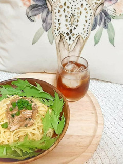 なめ茸とツナの和風パスタ-レシピのメイン写真