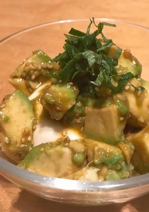 胡麻アボカドの冷奴-レシピのメイン写真
