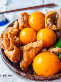 簡単おつまみ! 鶏モツとキンカンの甘辛煮-レシピのメイン写真