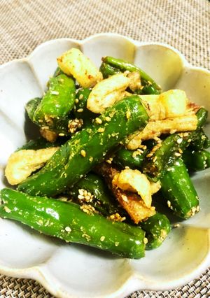 ししとうと薄揚げの胡麻和え-レシピのメイン写真