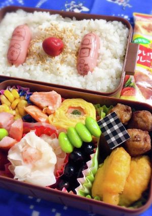 時短　お弁当盛り付け記録　１　カレー-レシピのメイン写真