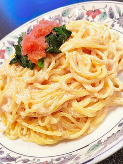 ほうれん草と明太子のクリームパスタ-レシピのメイン写真