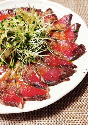 かつお&スプラウトのカルパッチョ-レシピのメイン写真