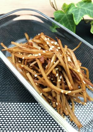 ごぼうの生姜味噌炒め★低カロリー作り置き-レシピのメイン写真
