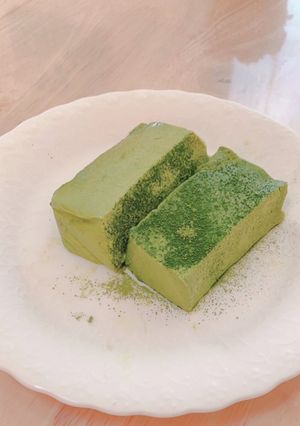 混ぜて冷やすだけ！濃厚抹茶のムースケーキ-レシピのメイン写真