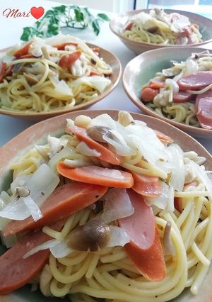 しめじとウインナーのパスタ-レシピのメイン写真