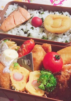 時短お弁当盛り付け記録18 アンパンマン-レシピのメイン写真