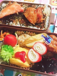 時短お弁当盛り付け記録 のり弁-レシピのメイン写真