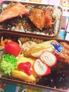 時短お弁当盛り付け記録 のり弁-レシピのメイン写真