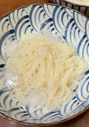 【記録用】素麺のすっごい美味しいゆで方-レシピのメイン写真