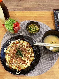 お好み焼き 夜ご飯 献立 ◯-レシピのメイン写真
